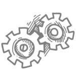 icon rotating gears